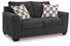 Loreo Loveseat;Ebony