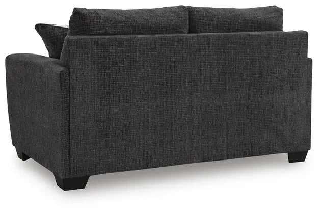 Loreo Loveseat;Ebony