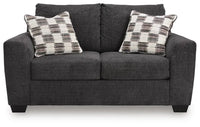 Loreo Loveseat;Ebony