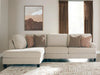 Steelwater Retreat 2-Piece Sectional with Chaise;Latte
