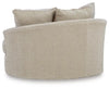 Steelwater Retreat Oversized Swivel Accent Chair;Latte