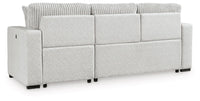 Poppleton 2-Piece Sectional with Pop Up Sleeper and Chaise;Alloy