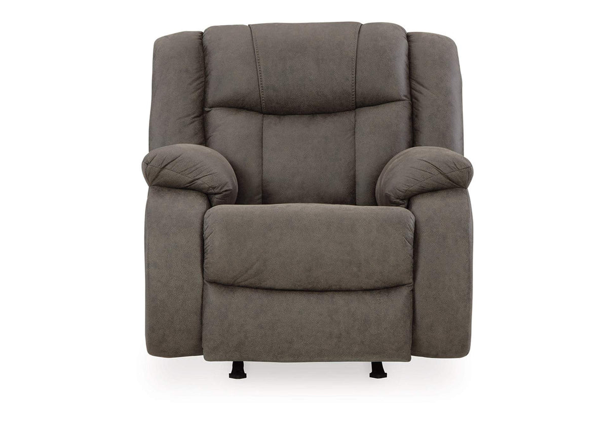 First Base Sofa, Loveseat, and Recliner;Gunmetal