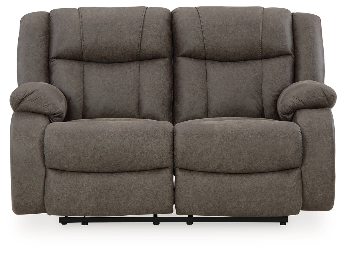 First Base Reclining Loveseat - Ashley Furniture - Brunei