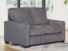 Rannis Loveseat; Pewter