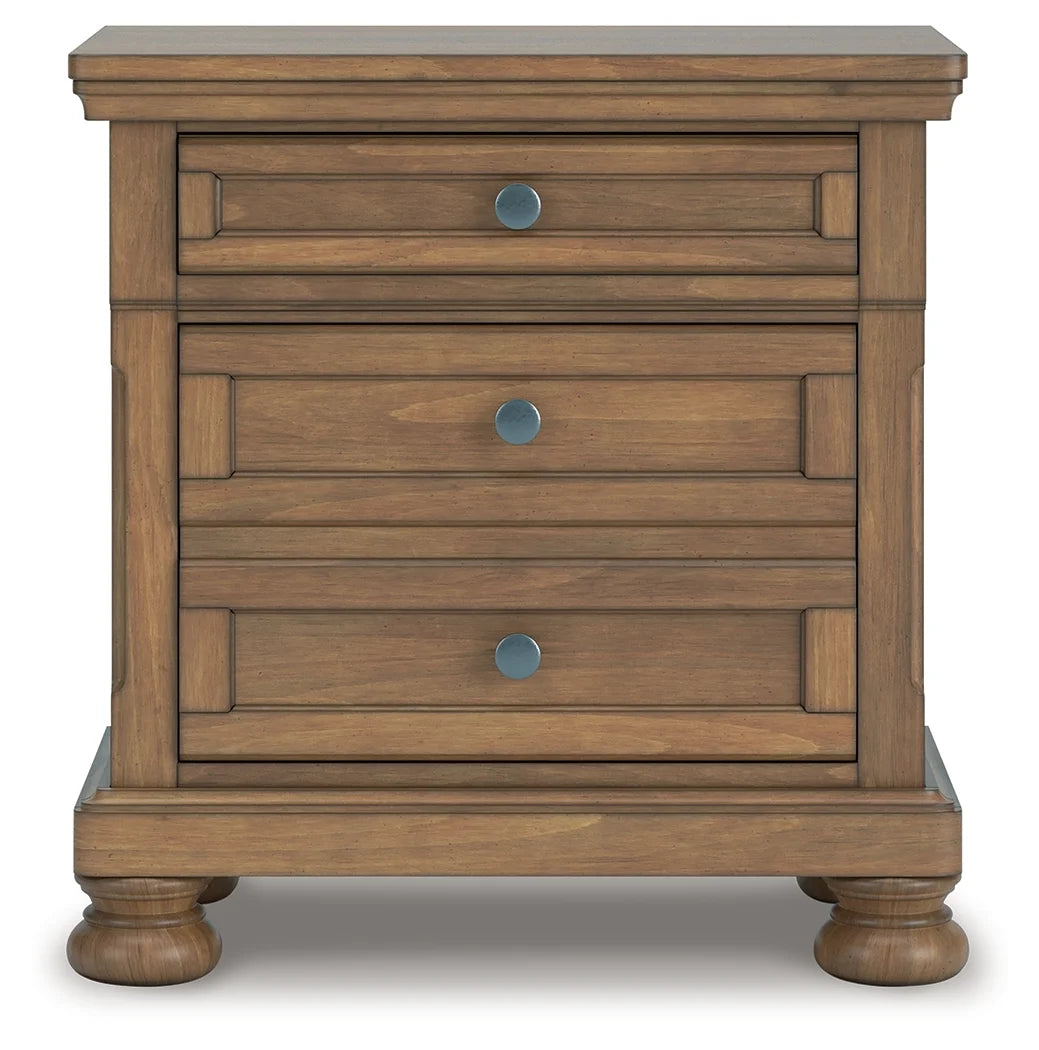 Vandenmore Two Drawer Night Stand;MediumBrown