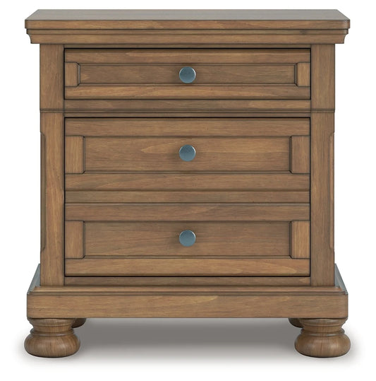 Vandenmore Two Drawer Night Stand;MediumBrown