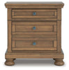 Vandenmore  5-Piece King Panel Bedroom Set;Medium Brown