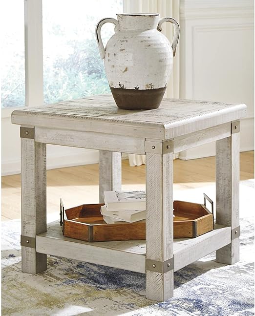Corris End Table;White