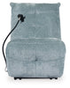Burlyton Zero Wall Power Recliner;Blue