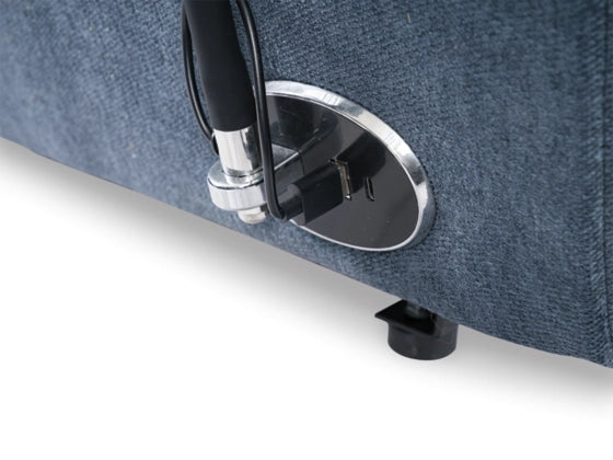 Burlyton Zero Wall Power Recliner;Ink