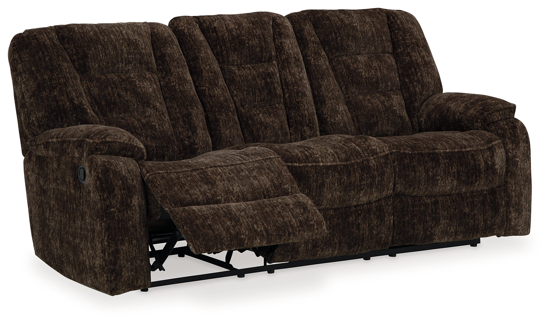 Soundwave Reclining Sofa with Drop Down Table - Ashley Furniture - Brunei