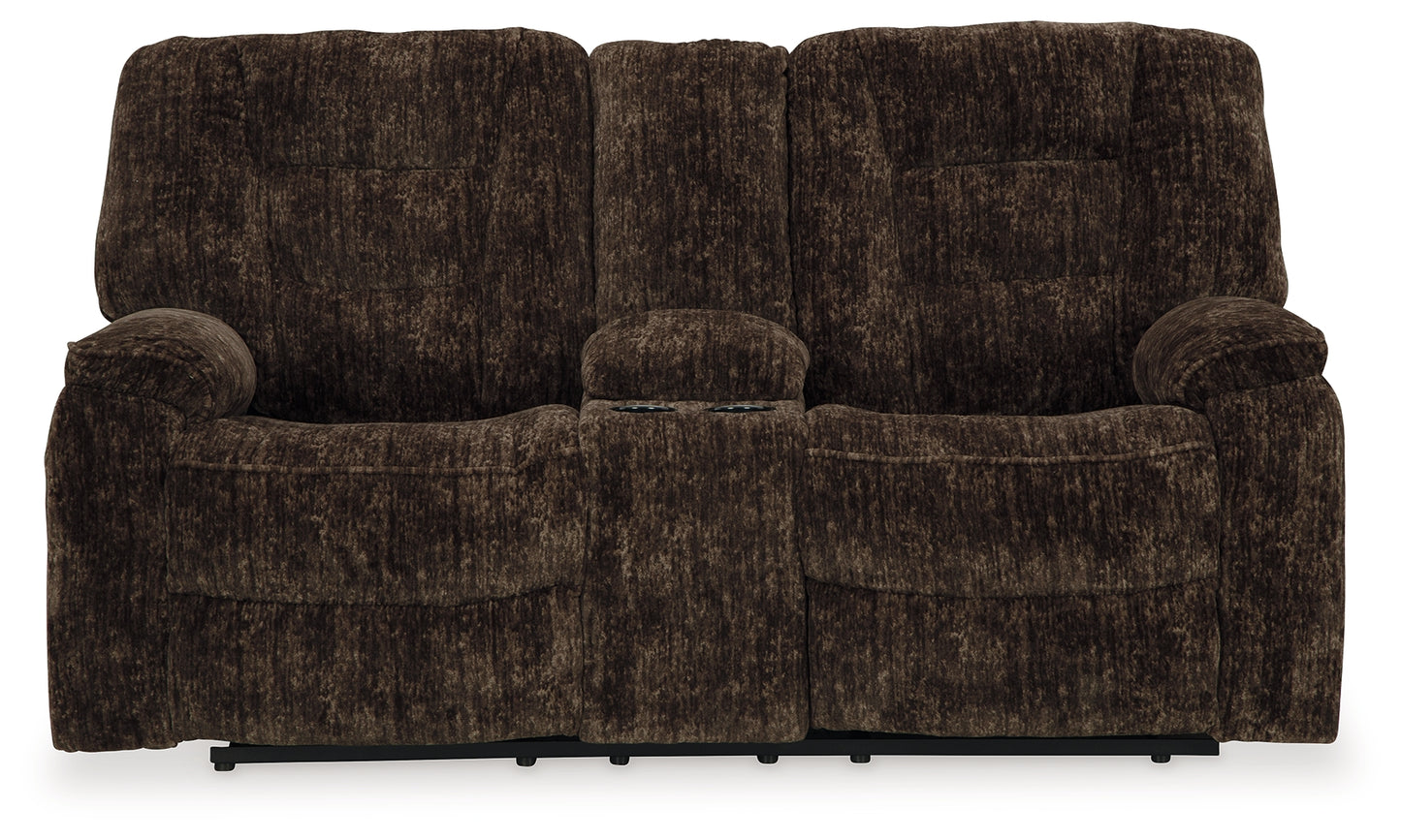 Soundwave Reclining Loveseat with Console - Ashley Furniture - Brunei
