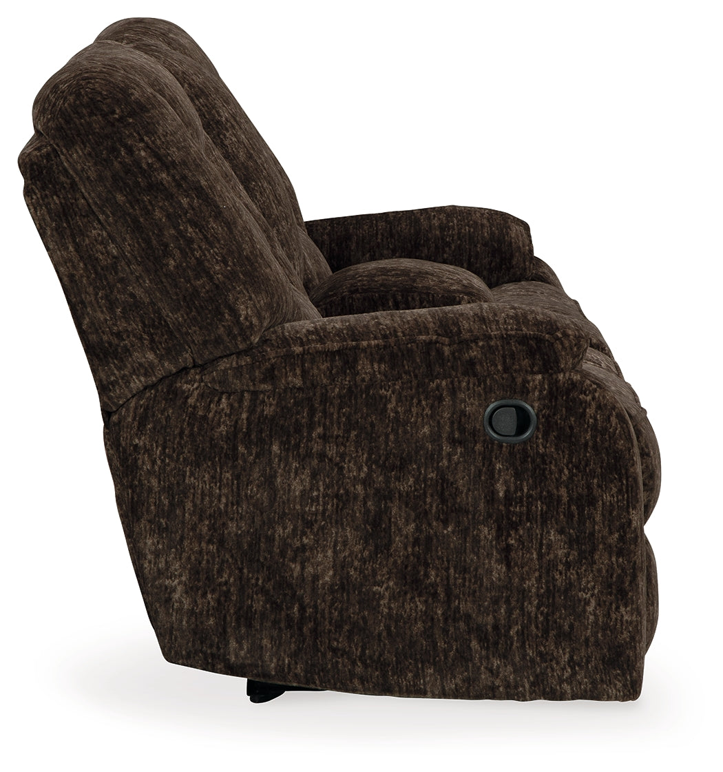 Soundwave Reclining Loveseat with Console - Ashley Furniture - Brunei
