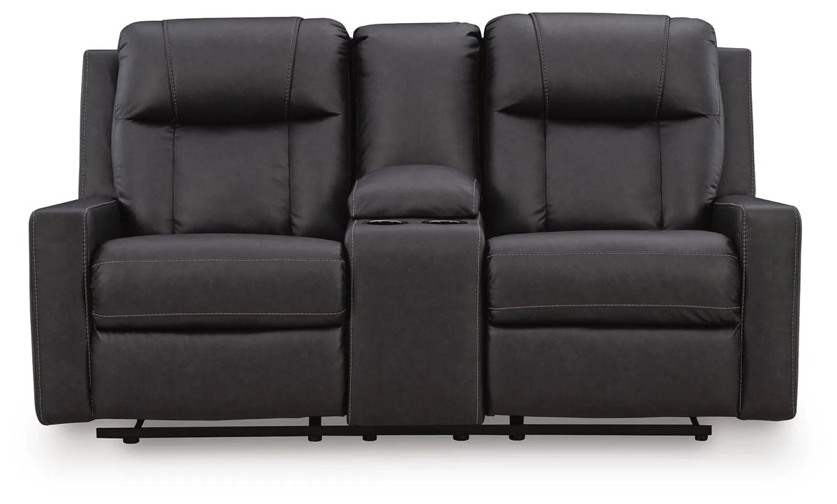 Mackmenville Reclining Loveseat with Console