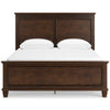 Danabrin Queen Panel Bed;Brown
