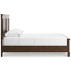 Danabrin Queen Panel Bed;Brown