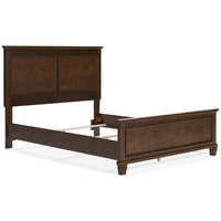 Danabrin Queen Panel Bed;Brown