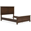 Danabrin Queen Panel Bed;Brown