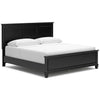 Lanolee King Panel Bed;Black