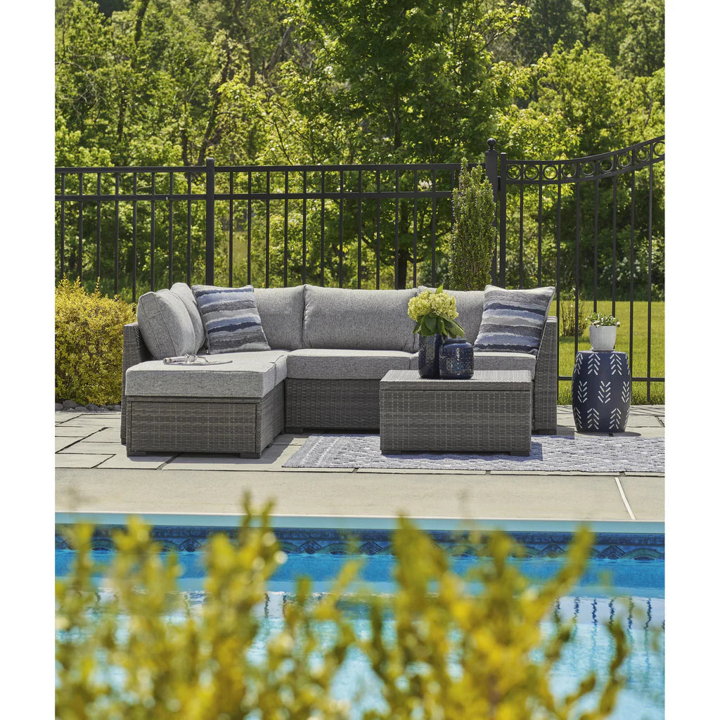 Petal Road LoveseatSEC/OTTO/TBL Set;Gray