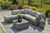 <strong>Petal Road Loveseat SEC/OTTO/TBL Set</strong> <br>Effortlessly revamp your outdoor space into a sweet retreat with this seating set...
