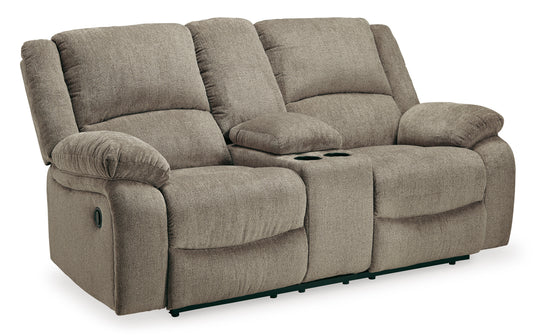 Draycoll Power Reclining Loveseat with Console - Ashley Furniture - Brunei