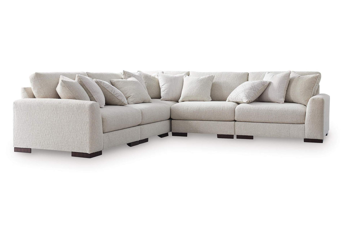 Cavella 5-Piece Sectional;Pebble