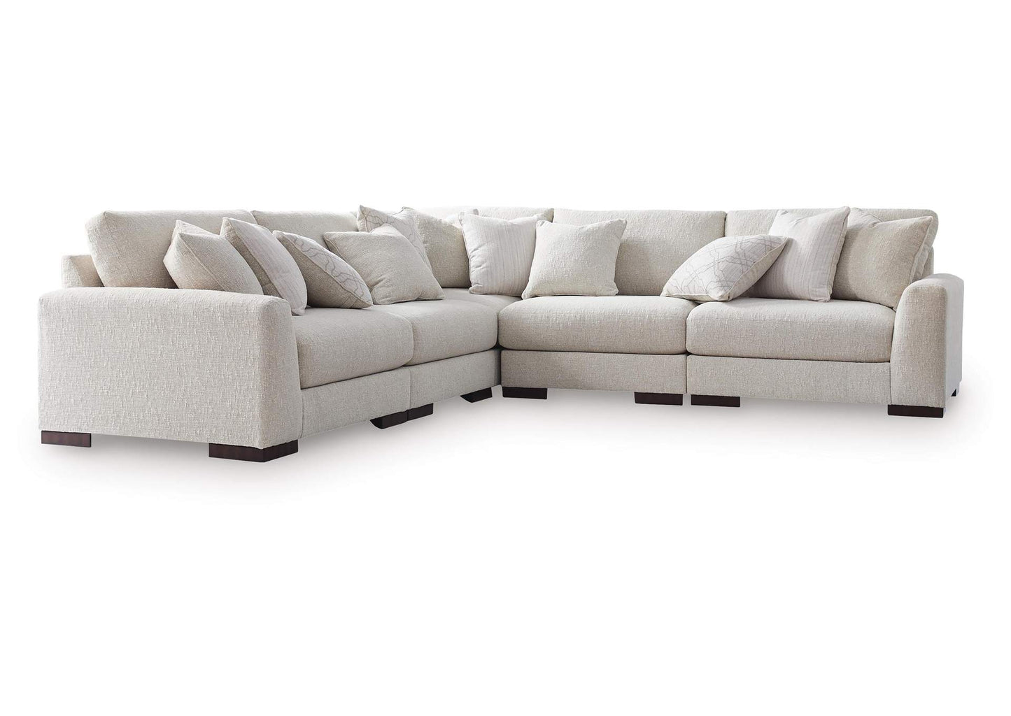Cavella 5-Piece Sectional;Pebble