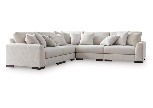 Cavella 5-Piece Sectional;Pebble