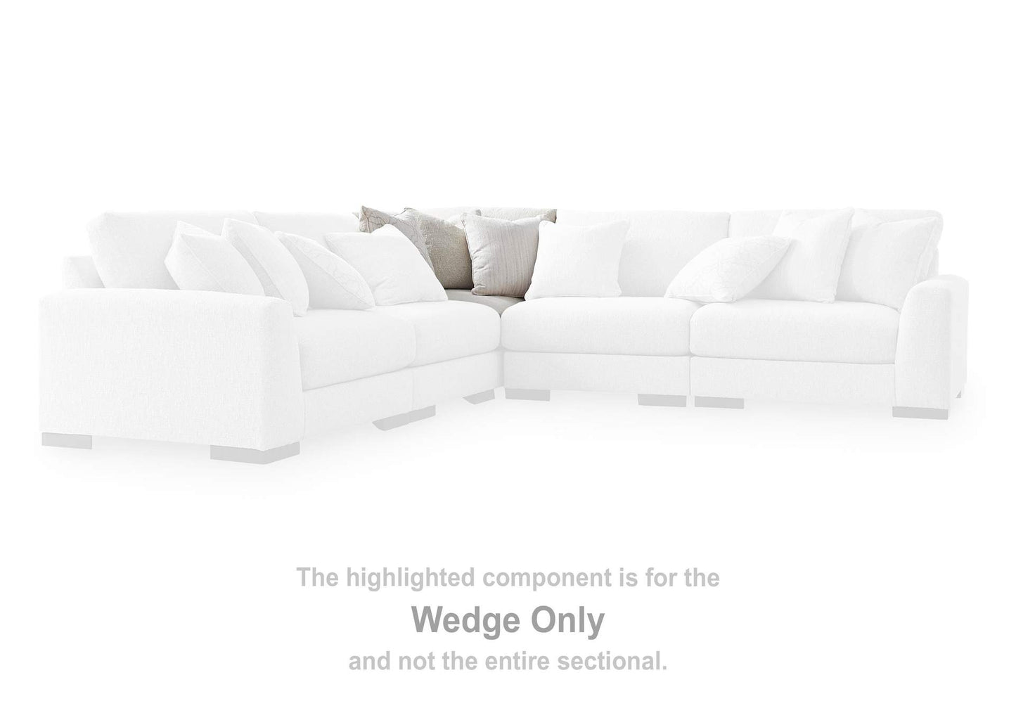 Cavella 5-Piece Sectional;Pebble