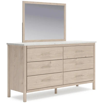 Cadmori Dresser and Mirror; Two Tone