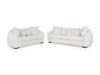Wateron Sofa and Loveseat;Vanilla