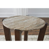 Tanidore Round End Table;Warm Brown