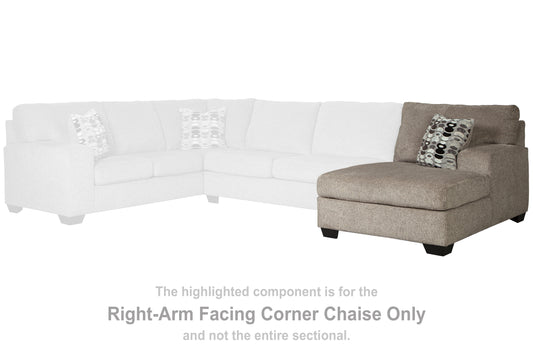 Ballinasloe Right-Arm Facing Corner Chaise - Ashley Furniture - Brunei