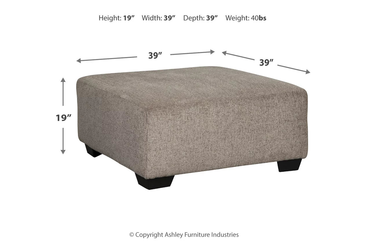 Ballinasloe 3-Piece Sectional and Ottoman - Ashley Furniture - Brunei