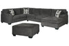Ballinasloe 3-Piece Sectional and Ottoman