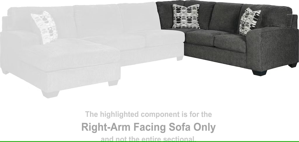 Ballinasloe 3-Piece Sectional and Ottoman - Ashley Furniture - Brunei