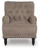 Tight-Rope Accent Chair;Pewter