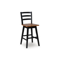 Wildenauer Tall Swivel Barstool;Black