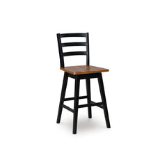 Wildenauer Tall Swivel Barstool;Black