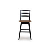 Wildenauer Tall Swivel Barstool;Black