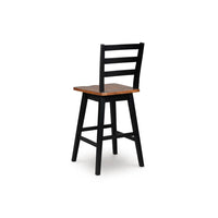 Wildenauer Tall Swivel Barstool;Black