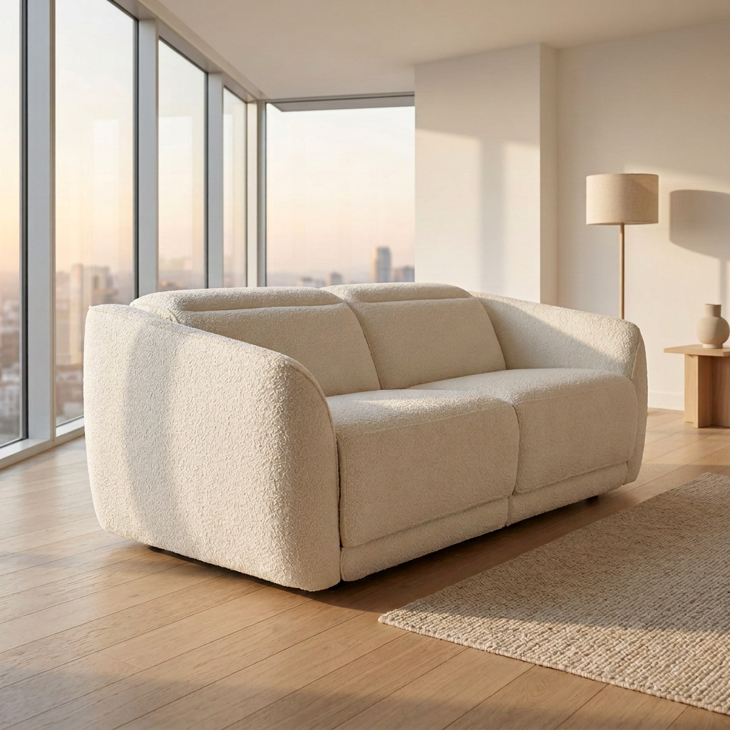 Wiselowe 2 Seat Reclining Sofa; Snow