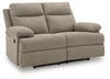 Tarrant Reclining Loveseat;Mocha