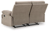 Tarrant Reclining Loveseat;Mocha