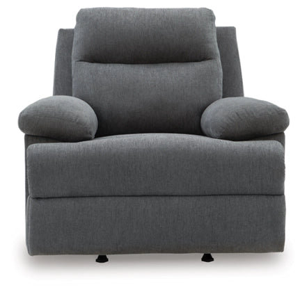 Tarrant Rocker Recliner;Charcoal