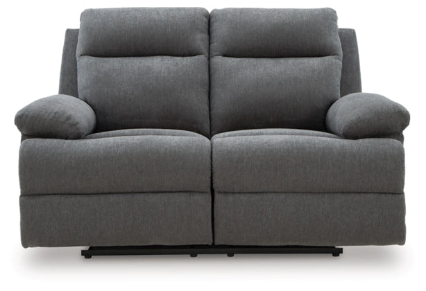 Tarrant Reclining Loveseat;Charcoal