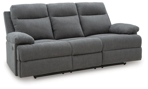 Tarrant REC Sofa w/Drop Down Table; Charcoal