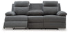 Tarrant REC Sofa w/Drop Down Table; Charcoal
